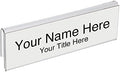 Glass Wall Name Plate Holders - Single Sided 8-1/2" Wide x 2" high (10 - PK, 1" Cubicle Wall) by Plastic Products Mfg.