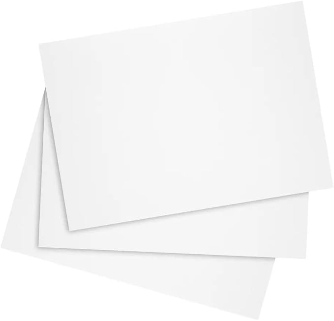 Reskid 100 Pack of 3x5 inches Thick Heavyweight Index Cards on 110lb Card Stock - Perfect for Note-Taking, Studying, and Organization - Ideal for Classrooms, Office, and Home Use (3x5, Inches)