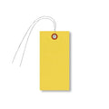 SmartSign “Yellow Tyvek Shipping Tags with Wire”, Size #5, Write on These Tags with a Pen or Marker 4 3/4" x 2 3/8" | Pack of 1000, Made in USA