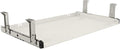 FRMSAET Under Desk Keyboard Tray Heavy-Duty All-Metal Material 20/24/30 inches Platform Computer Drawer Organizer Home Office Kitchen Bedroom Garage Storage Tool - Easy to Install.(24 inches, White)