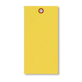 SmartSign (Pack of 1000) 6.25 x 3.125 inch “Yellow” Blank Tyvek Shipping Tags with Metal Eyelets, Size #8, 8 mil Thick Tyvek, Made in USA