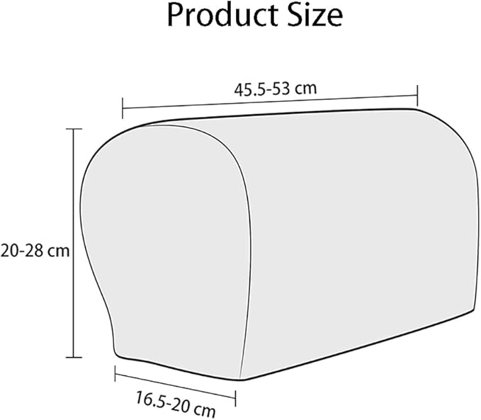 Chaexii Premium Polyester Sofa Arm Cover, Scratch Resistant Protector Covers, Washable, Elastic Armrest Covers for Square/Curved/Sloping Couch Armrests, 2Pcs (Baolan)