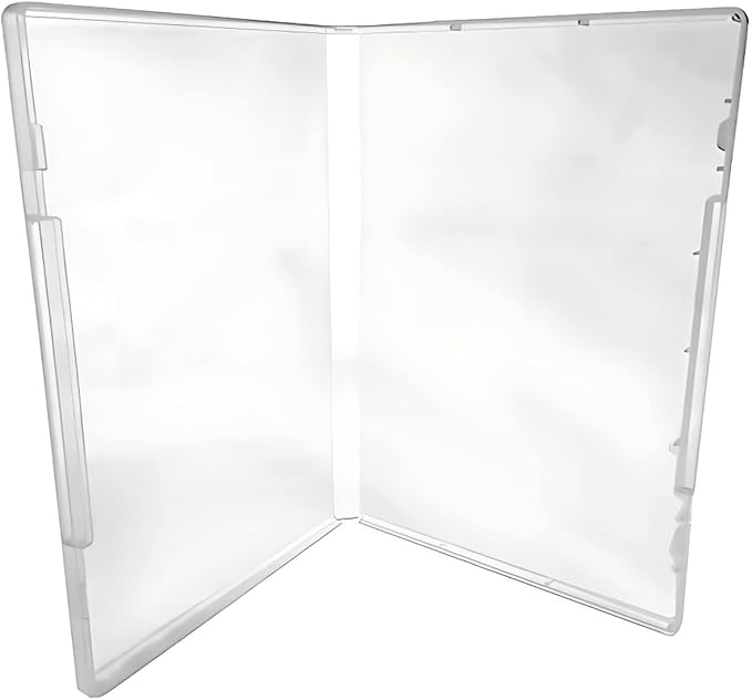 (5) CheckOutStore Plastic Storage Cases for Rubber Stamps, 1/2" (14mm) inch Spine Size (Clear)
