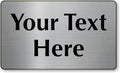 SmartSign Custom Steel Sign - 3" x 5", 40 mil Stainless Steel Metal, Personalized Engraved Sign for Business, Office, Door, Wall, Heavy-Duty Premium Engraved Steel Plaque, Silver and Black