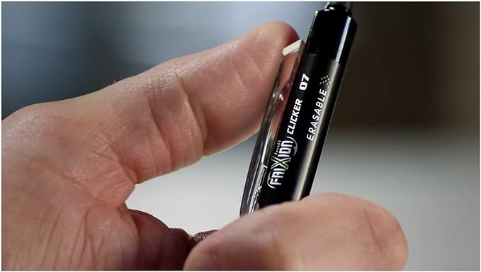 Pilot, FriXion Clicker Erasable Gel Pens, Fine Point 0.7 mm, Pack of 12, Blue
