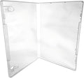 CheckOutStore (600) Plastic Storage Cases for Rubber Stamps with 2 Booklet Clips, 1/2" (14mm) inch Spine Size (Clear)