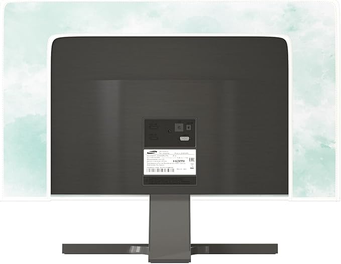 Baocicco Abstract Watercolor Waterproof TV Display Screen Cover 70 Inch Cyan Marble Dip Dyeing Dust Proof TV Covers for Television Screen Anti-Static Dustproof Protective，Mint Green