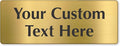 SmartSign Custom Brass Sign - 3" x 8", 40 mil REAL Bugle Brass Metal, Personalized Name Door Sign, Heavy-Duty Premium Engraved Door/Wall Mount Plaque for Business/Office, Gold and Black