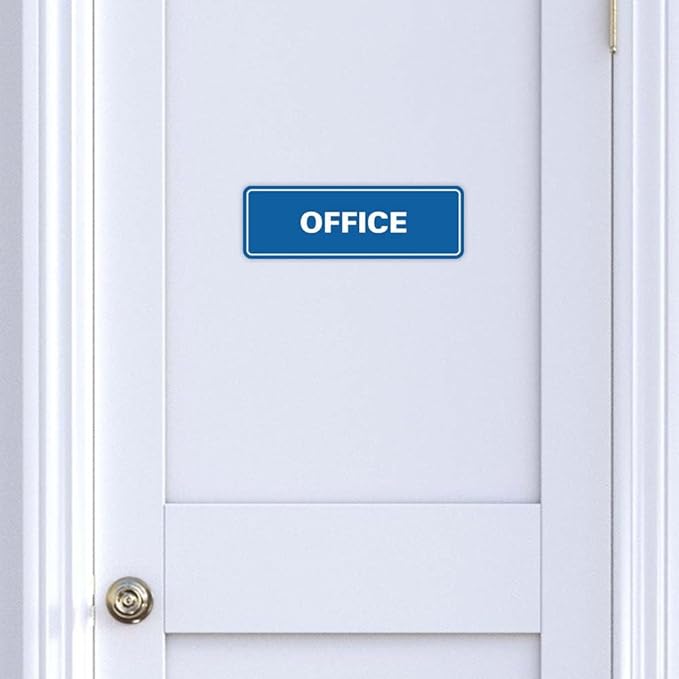 Signs ByLITA Standard Office Sign - Professional Business Signage - Easy to Install (Red) - Large 2 Pack