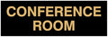 Signs ByLITA Basic Conference Room Sign (Black Gold) - Medium
