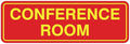 Standard Conference Room Sign - Red/Yellow - Medium 1 Pack