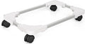 Liitrton Mobile CPU Stand Adjustable Computer Tower Stand with 4 Caster Wheels Fits Most PC (White)