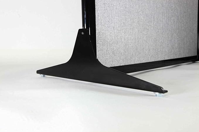 Versare Workstation Partition | Portable Wall Divider | Modern Office Cubicle | Free Standing Privacy Screen | Flexible Work Space | 33" x 70" Latte Fabric Panels