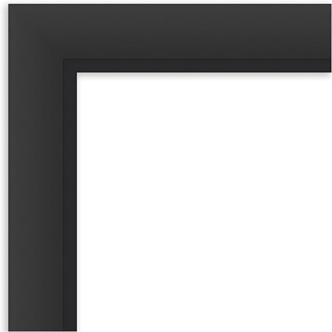 Amanti Art Black Framed Magnetic Board 29x45 Large Vision Board for use with Magnets, 100% Metal Sheet to Display Items as Office Decor or for Home Organization in mudroom, Kitchen or Kids Room