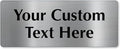 SmartSign Custom Steel Sign - 4" x 10", 40 mil Stainless Steel Metal, Personalized Engraved Sign for Business, Office, Door, Wall, Heavy-Duty Premium Engraved Steel Plaque, Silver and Black