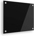Ships Next Day, Made in USA - Acrylic Dry Erase Board | Non-Magnetic Dry Erase Board | Hanging Frameless White Board | Acrylic for Office, School and Home Walls | for Kids & Adults (Black - 12x18)