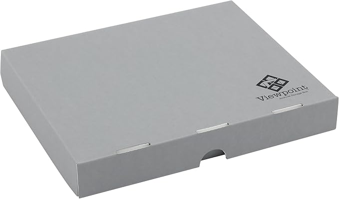 Jerry's Artarama Viewpoint Archival Storage Box (8.5x11) - Preserve Your Art, Easy to Assemble, Perfect for Photos, Artwork, Prints, and Record Storage