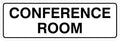 Standard Conference Room Sign - White - Small 5 Pack