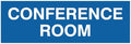 Signs ByLITA Basic Conference Room Sign (Blue) - Medium