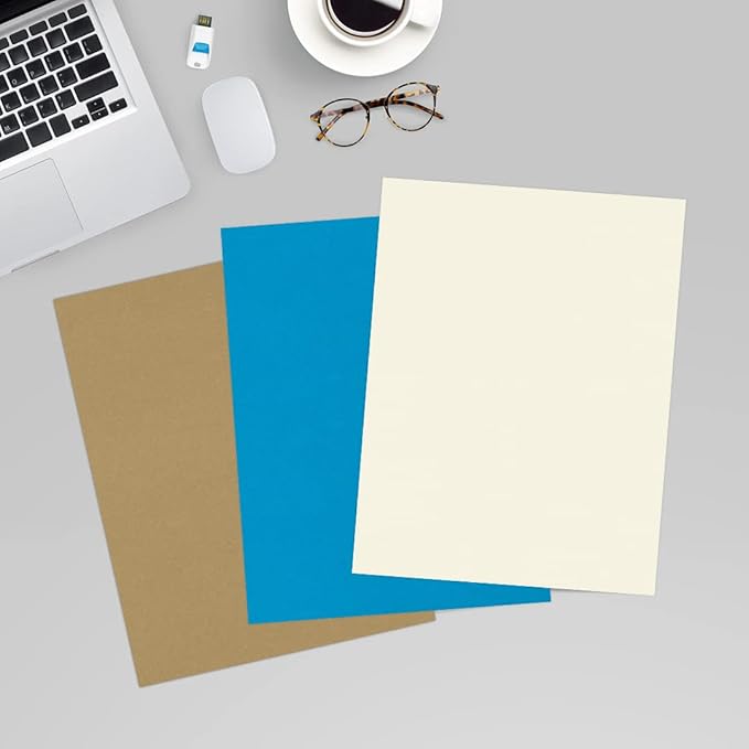 LUXPaper 8.5" x 11" Classic Crest Paper | Letter Size | Natural White | 70lb. Text | 1,000 Qty