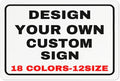 Custom Outdoor Metal Personalized Sign With Your Photo, Text, Logo - Decorative Wall Sign for Business, Workplace, Office, Home