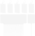 MECCANIXITY Plastic Seals Shipping Tags, for Basket Labels Cable Labels Tags Product Identification Tags, Logistics Marking, Outdoor Tagging, 3.1x3.9 Inch White 100Packs