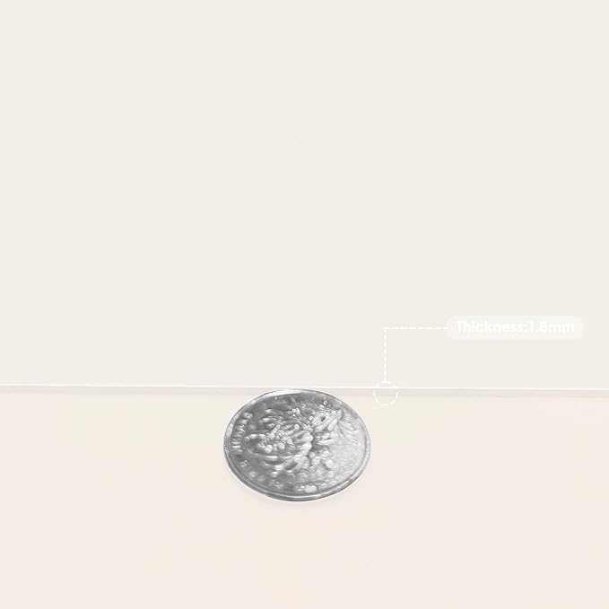 Zinkooat Leather Table Cover,1.8mm Thick,42x60 Inch Table Protector,Table Protector for Dining Room Table,Dining Table Cover,White Table Cover,Hule para Mesa De Comedor(White+White,42x60)