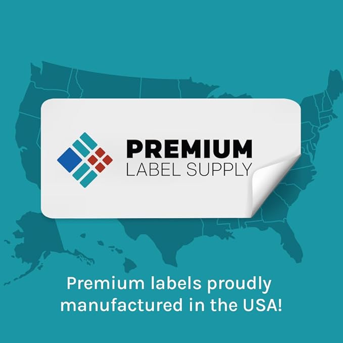 Premium Label Supply Glossy Clear Mailing Labels – 4" x 1.33" – Laser/Inkjet Compatible – (14 per Sheet), 500 Sheets – 7,000 Total Adhesive Labels