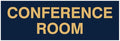 Signs ByLITA Basic Conference Room Sign (Navy Blue/Gold) - Large