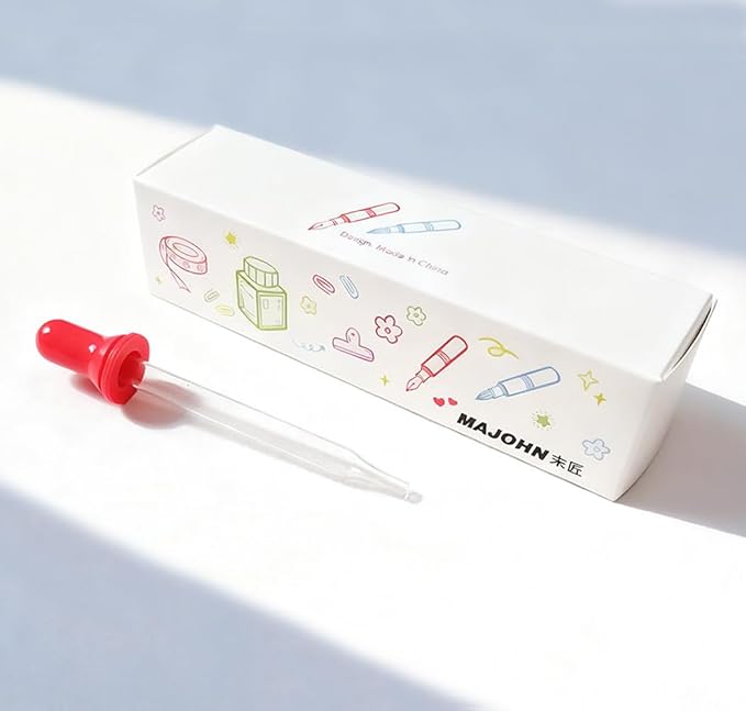 czxwyst Majohn Wancai 2.0 Mini Pocket-Size Eyedropper Fountain Pen (EF Nib 0.38mm, Mint Blue)