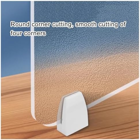 Acrylic Privacy Screen Divider, Portable Desk Panel for Workstations, Frosted Tabletop Partition for Offices & Schools (Clear-B, 100x30cm/39.4x11.8in)
