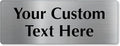 SmartSign Custom Steel Sign - 3" x 8", 40 mil Stainless Steel Metal, Personalized Engraved Sign for Business, Office, Door, Wall, Heavy-Duty Premium Engraved Steel Plaque, Silver and Black