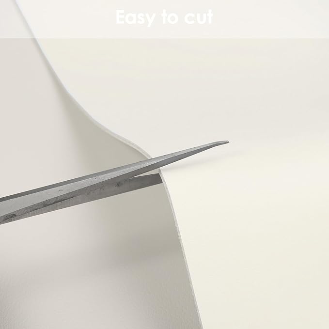 Zinkooat Leather Table Cover,1.8mm Thick,42x60 Inch Table Protector,Table Protector for Dining Room Table,Dining Table Cover,White Table Cover,Hule para Mesa De Comedor(White+White,42x60)