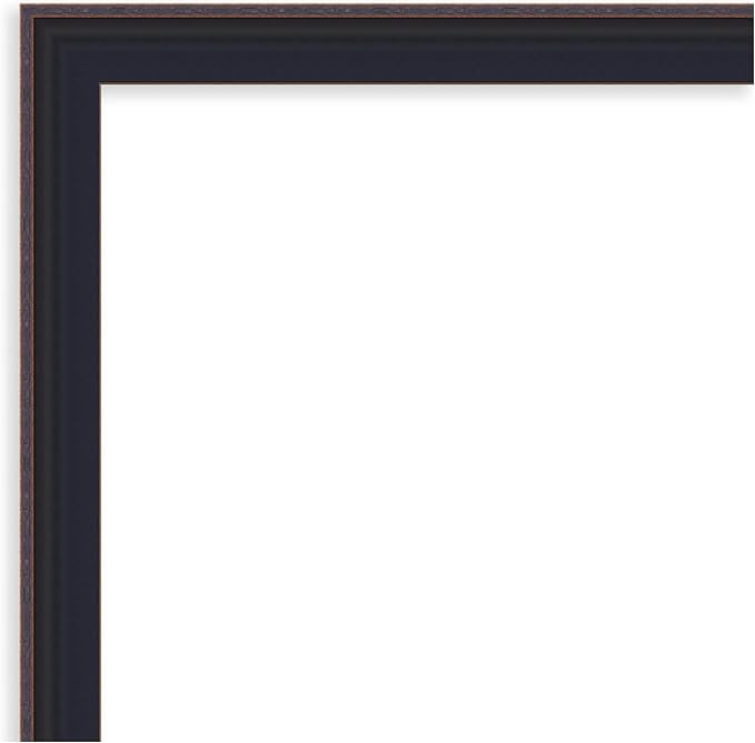 Amanti Art Black Framed Magnetic Board 23x27 Medium Vision Board for use with Magnets, 100% Metal Sheet to Display Items as Office Decor or for Home Organization in mudroom, Kitchen or Kids Room