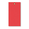 SmartSign (Pack of 100) 6.25 x 3.125 inch “Red” Blank Tyvek Shipping Tags with Metal Eyelets, Size #8, 8 mil Thick Tyvek