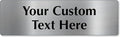 SmartSign Custom Steel Sign - 3" x 10", 40 mil Stainless Steel Metal, Personalized Engraved Sign for Business, Office, Door, Wall, Heavy-Duty Premium Engraved Steel Plaque, Silver and Black