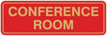 Standard Conference Room Sign - Red/Gold - Small 5 Pack