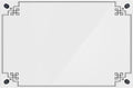 Acrylic Dry Erase Board for Wall with Stylish Border - Shipped Next Day, Made in USA, Non-Magnetic Whiteboard, Wall Mounted Board, Easy to Clean (White - 18x24)
