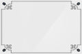 Acrylic Dry Erase Board for Wall with Stylish Border - Shipped Next Day, Made in USA, Non-Magnetic Whiteboard, Wall Mounted Board, Easy to Clean (White - 11x14)