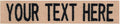 Custom Uniform Name Tapes Solid Colors. Coyote Tan Webbing, 3.5 Inch Sew on