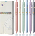FIOVER Gel Pens, 6pcs Blue Ink Medium Point 0.7mm Smooth Writing Pens with Comfort Grip, Aesthetic Ballpoint for Journaling School Office Supplies, Gifts for Women Men (6PCS Blue Ink)