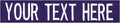 Custom Uniform Name Tapes Solid Colors. Purple Fabric, 5 Inch Hook Fastener (Uniform Ready Fastener)