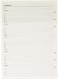 Filofax A5 Name/Address/Phone/Fax (B340206)