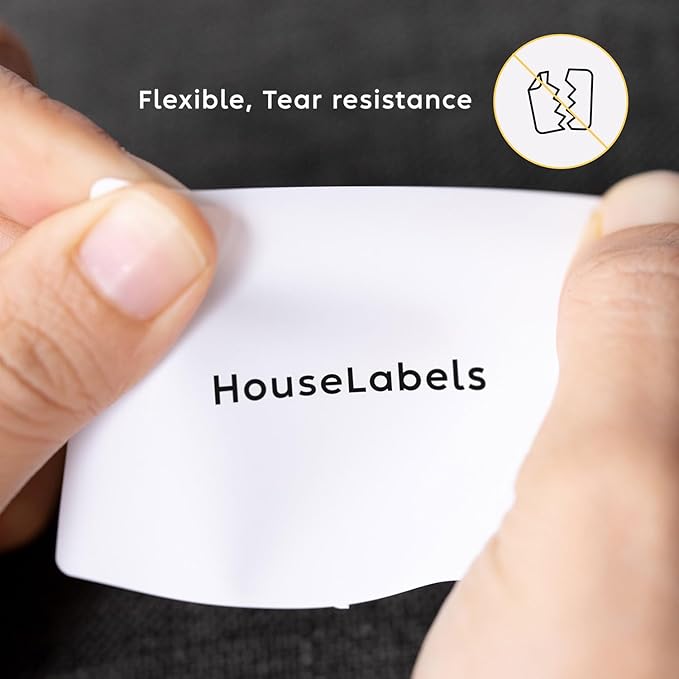 HOUSELABELS 2.25" x 1.25" Address Labels on 1" Core in Polypropylene Compatible with Zebra and Rollo Printers, 4 Rolls / 1,000 Labels per Roll