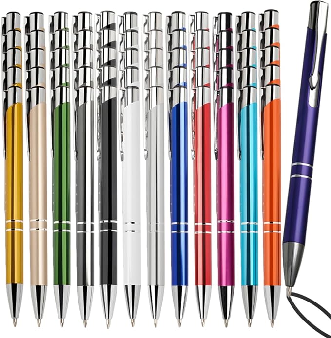 Yucold Customized ballpoint pens in bulk, personalized ballpoint pens with free engraving, for use in companies, enterprises, graduation anniversaries (Purple,39)