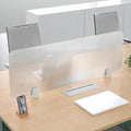 RCJCQSR Acrylic Frosted Privacy Free Standing Screen, Visual Distractions Privacy Panel Portable Desk Divider Guard for Table Top Workstation for Home Office(Size:120x30cm(47.2x11.8))