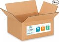 Small Moving & Shipping Boxes 7 x 5 x 3 inches (5-Pack) - Extra Strength 200 lb vs Regular - Corrugated Moving Boxes for USPS/FEDEX - Easy-to-Recycle Shipping Box - Packing Box by IDL Packaging