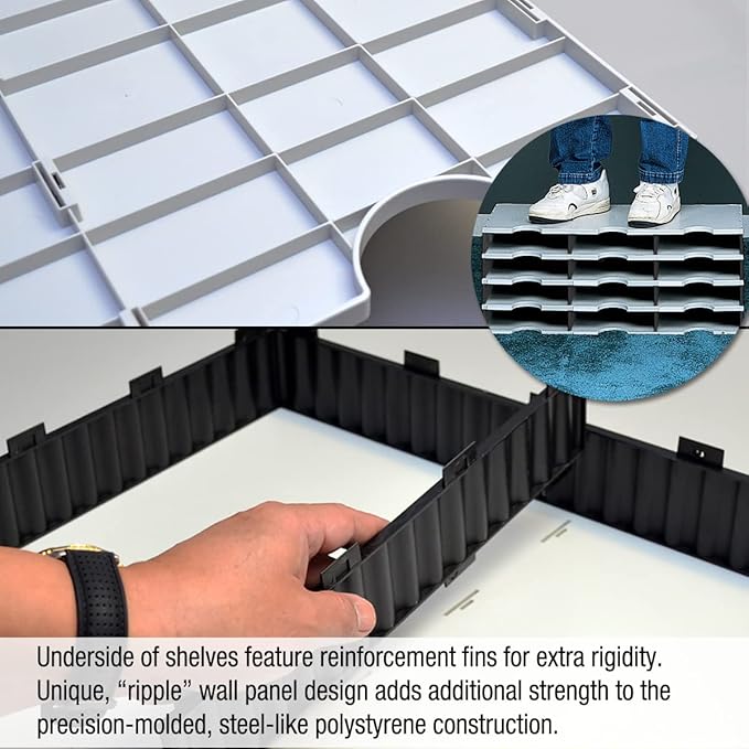 Desktop Organizer 12 Letter Tray Sorter Plus Riser Storage Base & 3 Storage Drawers - Ultimate Office TierDrop Desktop Organizer Stores All of Your Documents & Supplies in One Compact Modular System
