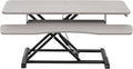 VIVO 42 inch Desk Converter, K Series, Height Adjustable Sit to Stand Riser, Dual Monitor and Laptop Workstation with Wide Keyboard Tray, Gray Top, Black Frame, DESK-V042KG