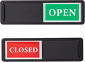 Open Closed Door Sign, Sliding Reversible Door Indicator Sign for Office, Storefront, Salon, Restroom, Studio, Home Office – Red Green Privacy Signs